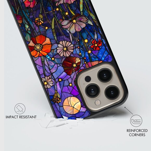 Floral Phone Cover – iPhone 16, 15 Pro, 14, Galaxy S25, S24, S24 Ultra, Pixel 9 - Picture 5 of 9